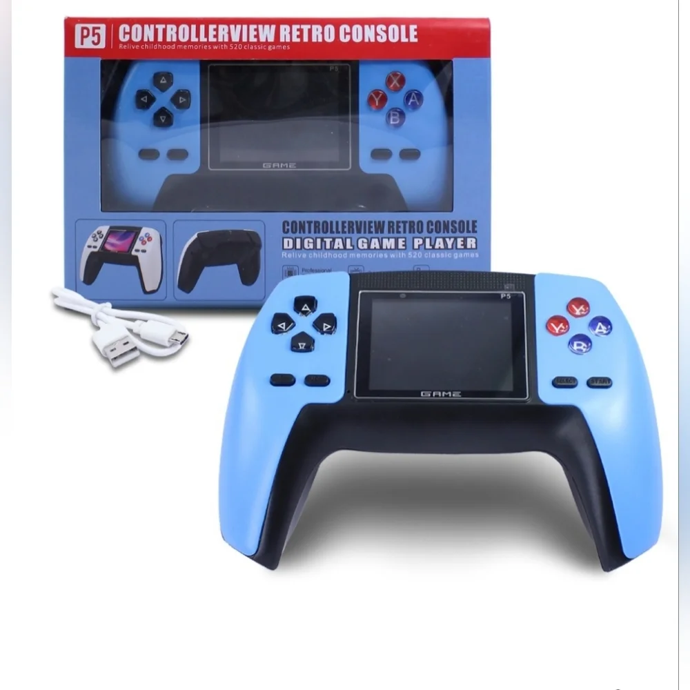 ControllerView Retro Console Handheld Game Player - Light Blue